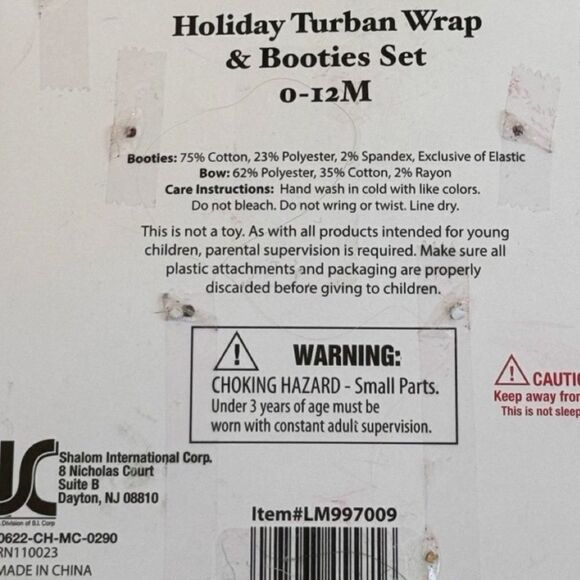 Little Me 0-12 Month Holiday Velvet Plaid Hat & Bootie Set NWT - Picture 6 of 8